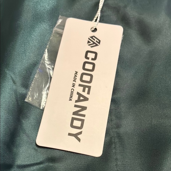 NWT COOFANDY Men's Sequins Vest Slim Fit Vest size M dark green - Picture 7 of 7